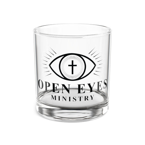 10oz Rocks Glass — Open Eyes Ministry Etched Whiskey Tumbler