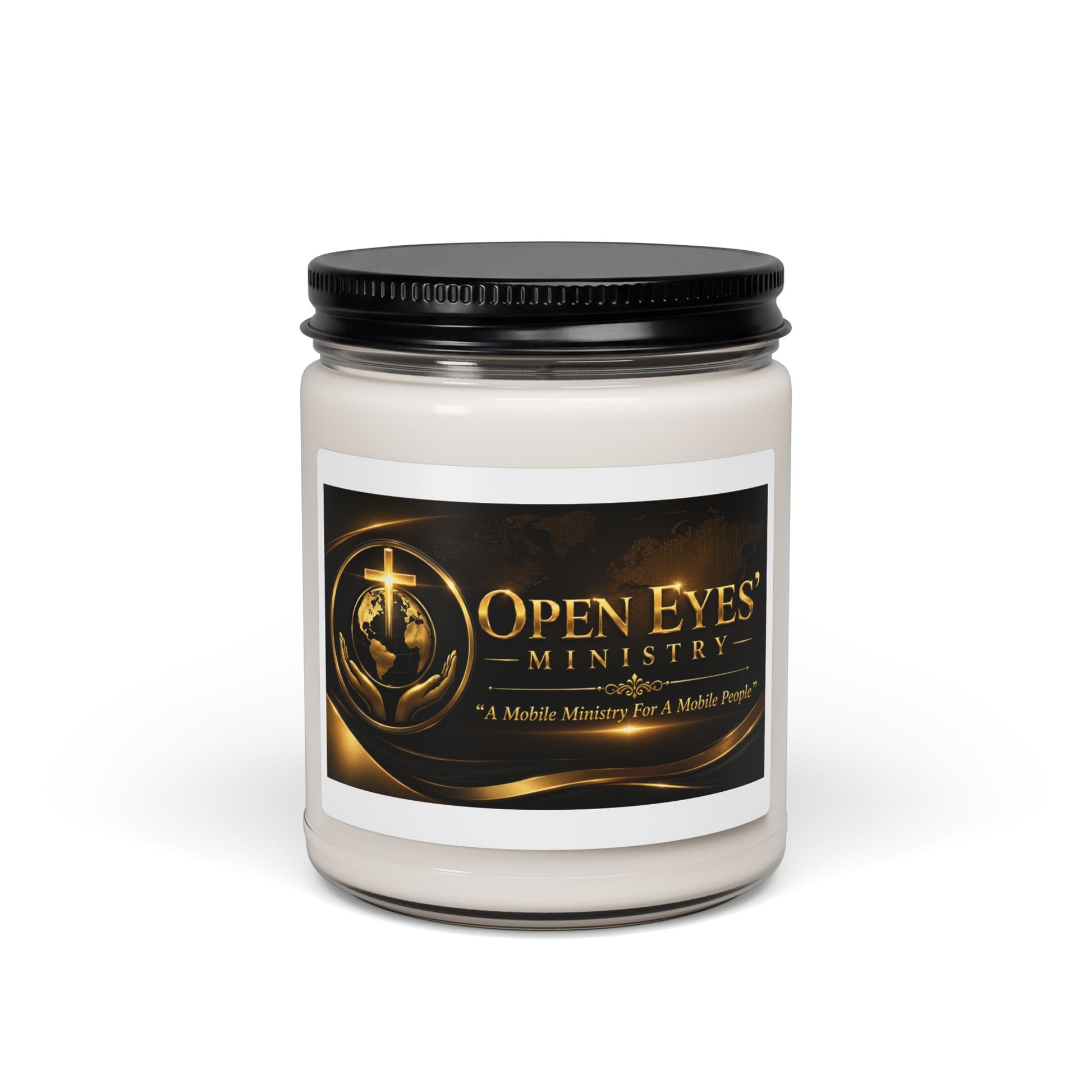 Open Eyes Ministry Scented Soy Candle – 9oz Inspirational Aromatherapy Jar