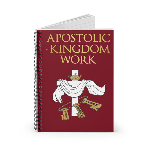Apostolic Kingdom Work Spiral Notebook - Faith-Based Journal, Christian Gift, Religious Planner, Inspirational Stationery, Devotional [...]