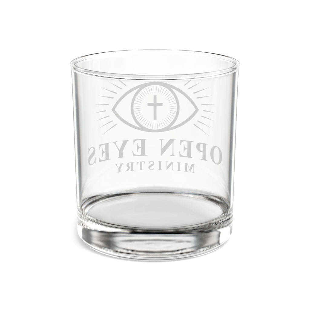 10oz Rocks Glass — Open Eyes Ministry Etched Whiskey Tumbler
