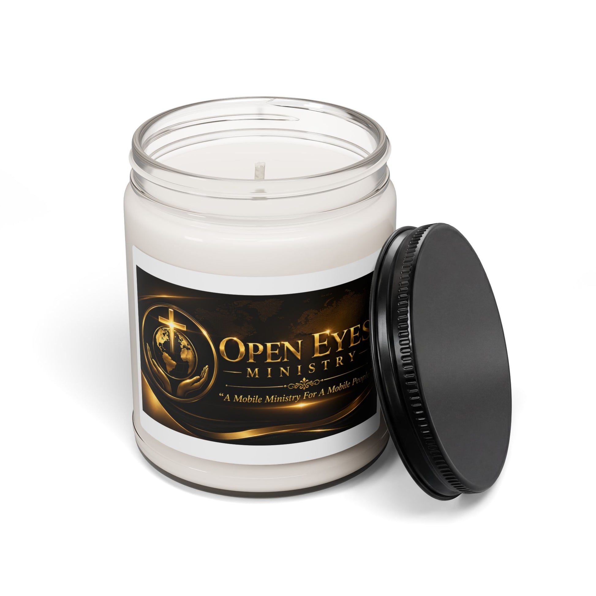 Open Eyes Ministry Scented Soy Candle – 9oz Inspirational Aromatherapy Jar